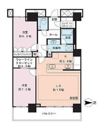 ベイクレストタワー 37階 間取り図