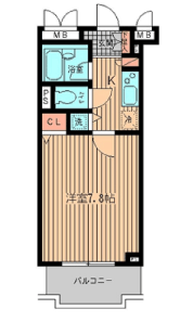 HF日本橋レジデンス 202 間取り図