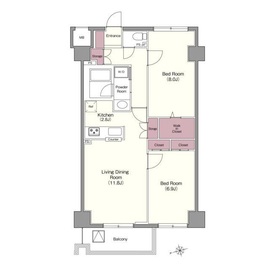 ベラカーサ広尾 412 間取り図