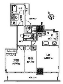 品川タワーレジデンス 19階 間取り図