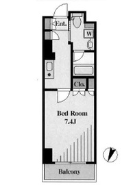 Feel A 渋谷 8階 間取り図