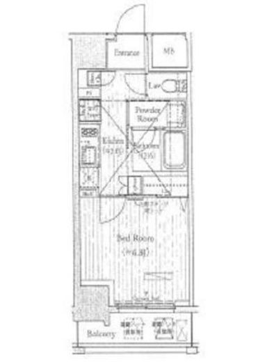 ミュゼ南麻布 1002 間取り図