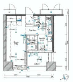 ザ・タワー芝浦 11階 間取り図