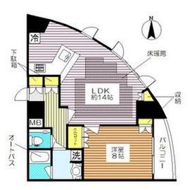 グラーサ西麻布 7階 間取り図