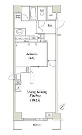 ザ・クレストタワー 6階 間取り図