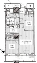 ザ・東京タワーズ シータワー 16階 間取り図