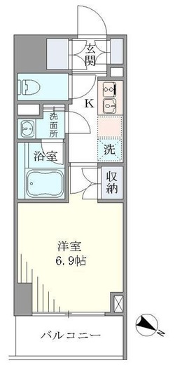 プランドール水天宮 1103 間取り図