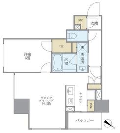 プランドール水天宮 1205 間取り図