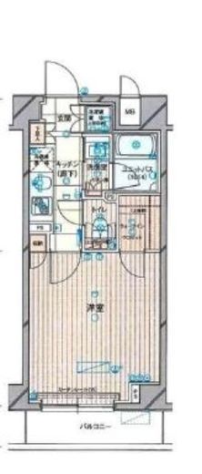 ルーブル中野本町 2階 間取り図
