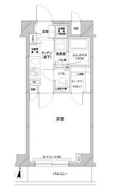 ルーブル中野本町 4階 間取り図