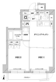 ルーブル中野本町 1階 間取り図