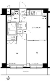 ルーブル中野本町 2階 間取り図