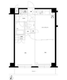 ルーブル中野本町 3階 間取り図