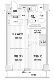 アイム白金高輪 702 間取り図