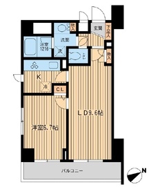 ラポール三田 601 間取り図