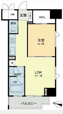 ベルファース本郷弓町 906 間取り図
