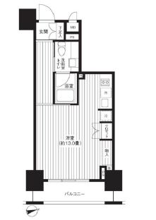 レジディア新御徒町 302 間取り図
