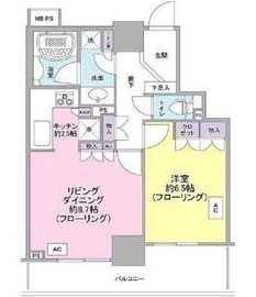 ライオンズ四谷タワーゲート 13階 間取り図