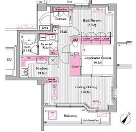 プライムアーバン新宿夏目坂タワーレジデンス 308 間取り図