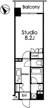 エスティメゾン目黒 303 間取り図