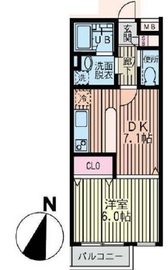 ヴェルデ柿の木坂 203 間取り図