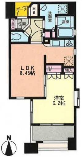 プライムアーバン恵比寿2 302 間取り図