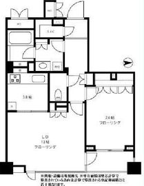 パークハウス四谷 4階 間取り図