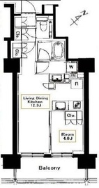 ウェリス六本木 5階 間取り図