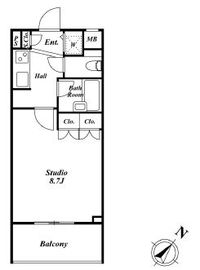 スペーシア三軒茶屋弐番館 304 間取り図