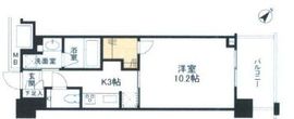 クロスエアタワー 14階 間取り図