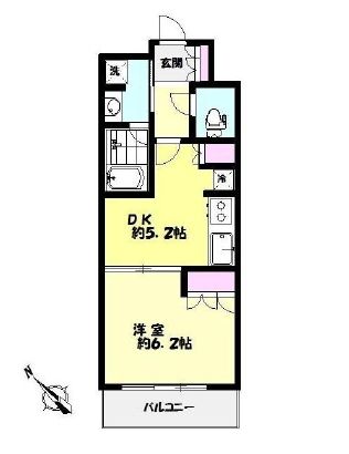 セントラルレジデンス シティタワー池袋 6階 間取り図