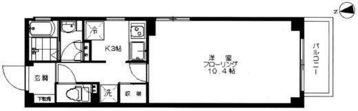 クレストヒルズ恵比寿 503 間取り図