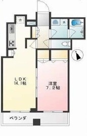 プラウドタワー千代田富士見 17階 間取り図