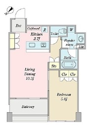 パークホームズ武蔵小山 19階 間取り図