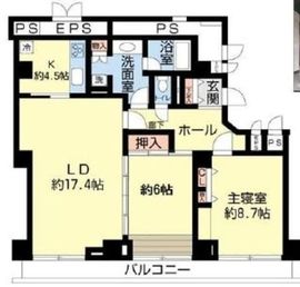 プラティーヌ田町 56 間取り図