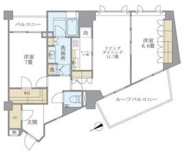 アパートメンツ元麻布内田坂 604 間取り図