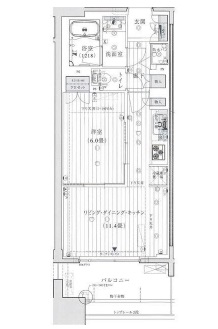 晴海テラス 15階 間取り図