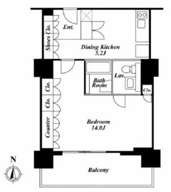 アクシア麻布 6階 間取り図