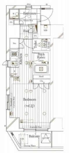 ガリシアヒルズ西麻布WEST 11階 間取り図