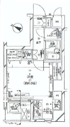 パレステュディオ麻布イースト 15階 間取り図
