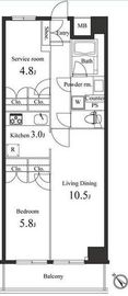 プライマル小石川 319 間取り図