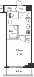 プライマル小石川 604 間取り図