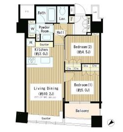 パークホームズ武蔵小山 15階 間取り図