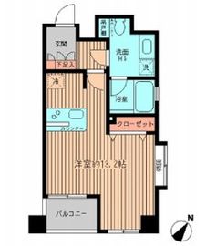プラティノ代々木 206 間取り図