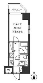 レジディア新御茶ノ水 805 間取り図