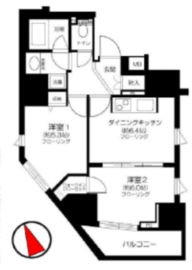 アルテシモアルド 14階 間取り図