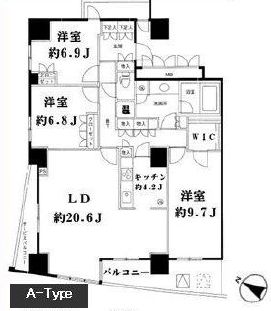 ストーリア品川 3101 間取り図