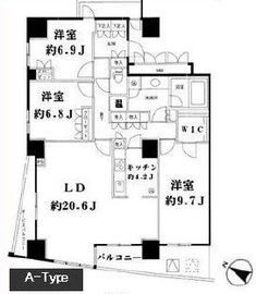 ストーリア品川 3101 間取り図