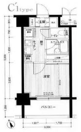 メインステージ南麻布4 3階 間取り図