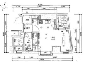 エスコートノヴェル南麻布 4階 間取り図